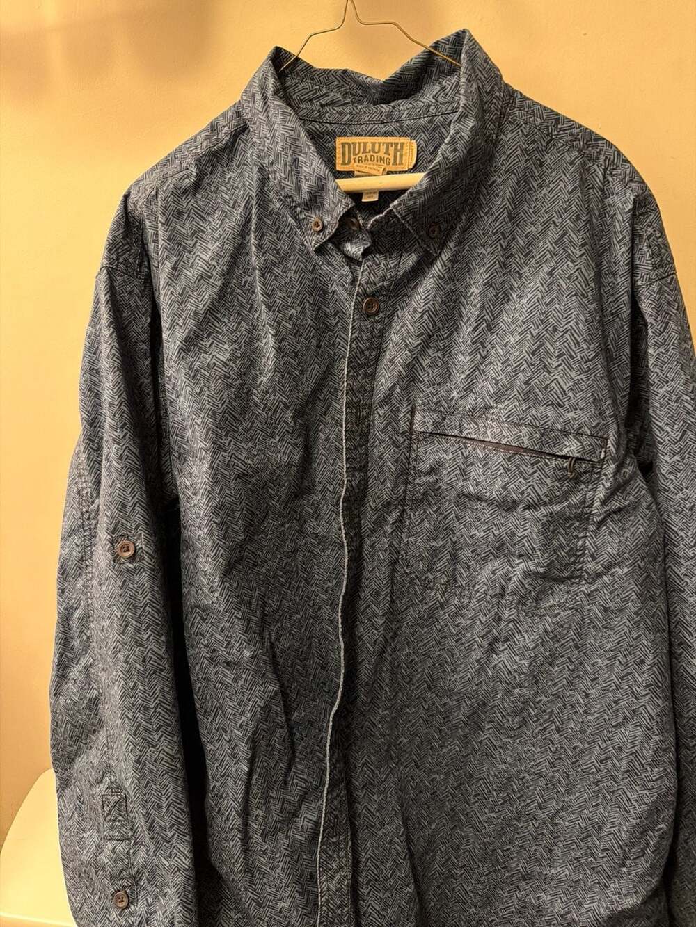 Duluth Trading Co Men's Canyoneer Long Sleeve Printed Shirt 2XL‎ Tall